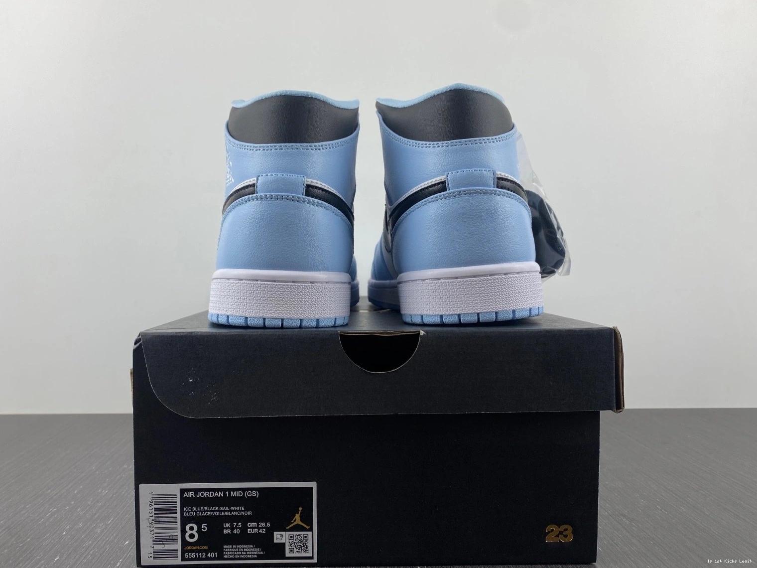 Ice 1 Jordan 555112-401 Mid Air GS Blue 0910